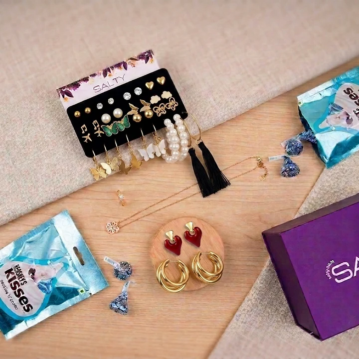 luxury jewellery set gift hamper for her with personalised card luxury jewellery set gift hamper for her with personalised card